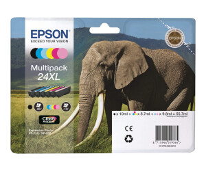 Epson 24XL Multipack - 6er-Pack - XL - Schwarz, Gelb,...