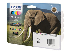 Epson 24XL Multipack - 6er-Pack - XL - Schwarz, Gelb,...