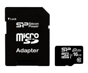 Silicon Power Elite-Flash memory card (MicroSDHC/SD...