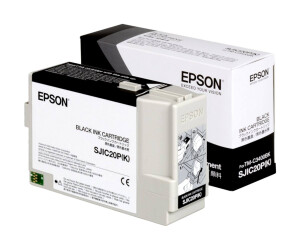 Epson Sjic20p (K) - black - original - ink cartridge