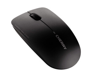 Cherry MW 2400 - Maus - rechts- und linkshändig - optisch - 3 Tasten - kabellos - 2.4 GHz - kabelloser Empfänger (USB)