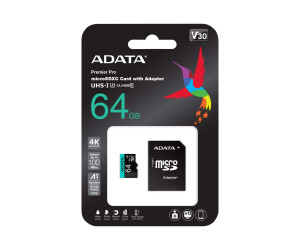ADATA Premier Pro V30S - Flash-Speicherkarte (SD-Adapter...