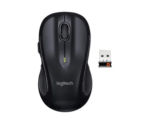 Logitech M510 - Maus - Für Rechtshänder - Laser - 7 Tasten - kabellos - 2.4 GHz - kabelloser Empfänger (USB)