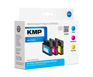 KMP Multipack H105V - 3 -pack - size XXL - yellow, cyan,...