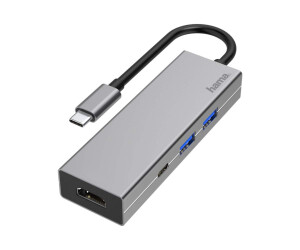 Hama Multiport Adapter - Dockingstation - USB-C 3.2 Gen 1
