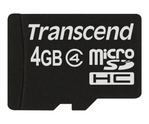 Transcend Flash memory card - 4 GB - Class 4