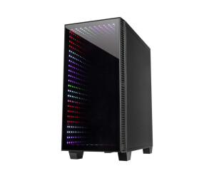 Inter -Tech X -608 Infinity Micro - Tower - Micro ATX - side part with window (hardened glass)