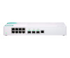 QNAP QSW -308-1C - Switch - Unmanaged - 2 x 10 Gigabit SFP + + 1 x C 10 G -Bit SFP + + 8 x 10/100/1000