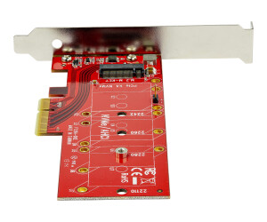 Startech.com M2 PCIE SSD Adapter - X4 PCIe 3.0 NVME / AHCI / NGFF / M -KEY - LOW Profile and Full Profile - SSD PCIE M.2 Adapter (Pex4M2E1)
