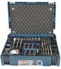 Makita B-43044. Bohrerart: drilling bit set, drilling material: Square of the floor (HSS-G), shaft form: hexagon office. Packaging: Box. Number of drill bits: 66 pieces (e), screwdriver bits included: Phillips, Pozidriv, slit, Torx, screws