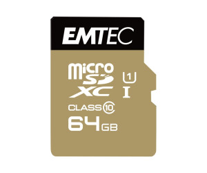 EMTEC Gold+ - Flash-Speicherkarte (SD-Adapter inbegriffen)