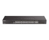 D-Link DGS 2000-28 - Switch - L3 - managed - 24 x 10/100/1000 + 4 x Fast Ethernet/Gigabit SFP, kombiniert