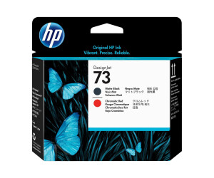 HP 73 - Mattschwarz, Chromatic Red - Druckkopf