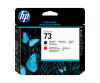 HP 73 - Mattschwarz, Chromatic Red - Druckkopf