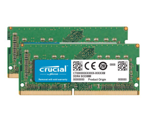 Crucial DDR4 - kit - 64 GB: 2 x 32 GB - SO DIMM 260-PIN -...