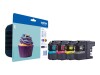 Brother LC123 - 4er-Pack - Schwarz, Gelb, Cyan, Magenta