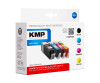 KMP MULTIPACK C107PIXV - 4er-Pack - Hohe Ergiebigkeit - Schwarz, Gelb, Cyan, Magenta - kompatibel - Tintenpatrone (Alternative zu: Canon 0318C001, Canon 0332C001, Canon 0333C001, Canon 0334C001, Canon CLI-571CXL, Canon CLI-571MXL, Canon CLI-571YXL, Canon