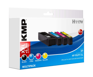KMP MULTIPACK H117V - 4er-Pack - Hohe Ergiebigkeit
