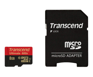 Transcend Ultimate-Flash memory card (MicroSDHC/SD adapter included)