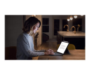 Logitech Combo Touch - Tastatur und Foliohülle - mit Trackpad - hintergrundbeleuchtet - Apple Smart connector - QWERTZ - Deutsch - Oxford Gray - für Apple 12.9-inch iPad Pro (5. Generation)