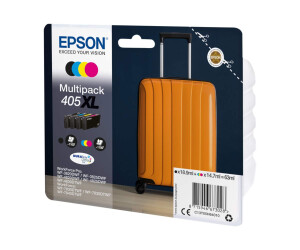 Epson 405XL Multipack - 4er-Pack - XL - Schwarz, Gelb,...
