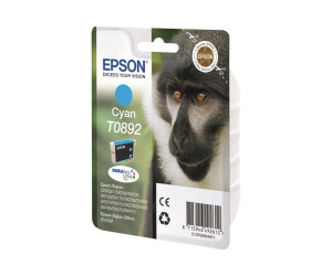 Epson T0892 - 3.5 ml - cyan - original - blister packaging