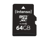 Intenso Flash-Speicherkarte (microSDXC-an-SD-Adapter inbegriffen)