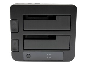 StarTech.com Dual-Bay USB 3.0 eSATA to SATA Hard Drive Docking Station, USB Hard Drive Dock, External 2.53.5 SATA IIIIII, SSDHDD Docking Station, Hot-Swap Hard Drive Bays - Top-Loading - Speicher-Controller - 2.5", 3.5" (6.4 cm, 8.9 cm)