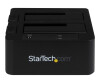 StarTech.com 2-fach USB 3.0 / eSATA Festplatten Dockingstation mit UASP für 2,5/3,5 SSD / HDD - Serial-ATA USB Dual Bay Dockingstation - Speicher-Controller - 2.5", 3.5" (6.4 cm, 8.9 cm)