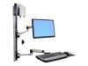 Ergotron LX Wall Mount System - 45-247-026 – Wand-Workstation, VESA 75/100