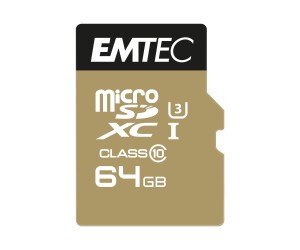 Emtec Speedin -Flash memory card (Microsdxc-A-SD adapter...