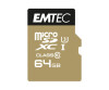 Emtec Speedin -Flash memory card (Microsdxc-A-SD adapter included)