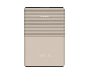 Terratec P50 Pocket - Powerbank - 5000 mAh - 2.1 A - 2 output connection points (USB, USB -C)