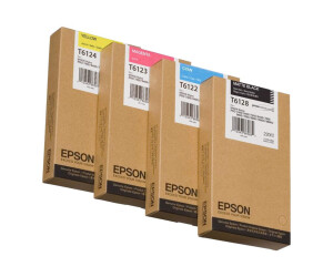 Epson T6122 - 220 ml - cyan - original - ink cartridge