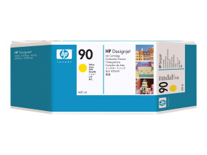 HP 90 - 400 ml - mit hoher Kapazität - Gelb - original
