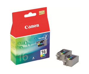 Canon BCI-16 - 2er-Pack - Gelb, Cyan, Magenta
