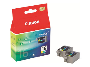 Canon BCI-16 - 2er-Pack - Gelb, Cyan, Magenta