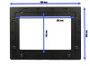 ALLNET Touch Display Tablet 10 Zoll zbh. Einbauset Einbaurahmen+ Blende