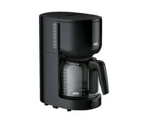 Braun Purease KF 3120 BK - coffee machine - 10 cups