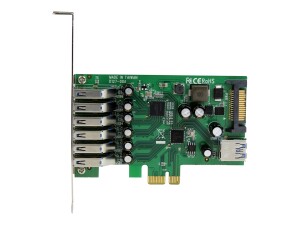 StarTech.com 7 Port PCI Express USB 3.0 Karte - PCIe USB...