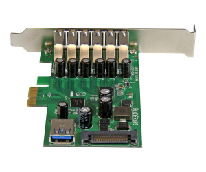 StarTech.com 7 Port PCI Express USB 3.0 Karte - PCIe USB 3.0 (Super Speed)
