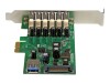 StarTech.com 7 Port PCI Express USB 3.0 Karte - PCIe USB 3.0 (Super Speed)