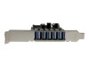 StarTech.com 7 Port PCI Express USB 3.0 Karte - PCIe USB 3.0 (Super Speed)