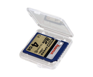 Hama SD Slim Box - Memory -etui - Capacity: 1 SD/MMC card