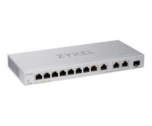 Zyxel XGS1250-12 - Switch - Managed - 8 x 10/100/1000 + 3 x 100/1000/2.5G/5G/10GBase -T + 1 x SFP +