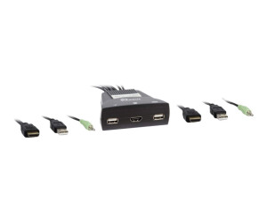 Inter-Tech Argus KVM-LS-21HA HDMI - KVM-/Audio-Switch - 2 x KVM/Audio