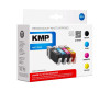 KMP MULTIPACK C107XV - 4er-Pack - Hohe Ergiebigkeit - Schwarz, Gelb, Cyan, Magenta - kompatibel - Tintenpatrone (Alternative zu: Canon CLI-571BKXL, Canon CLI-571YXL, Canon CLI-571MXL, Canon CLI-571CXL, Canon 0332C001, Canon 0331C001, Canon 0333C001, Canon