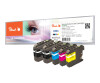 Peach Multi Pack Plus-5-pack-black, yellow, cyan, magenta-compatible-ink cartridge (alternative to: Brother LC-223BK, Brother LC-223M, Brother LC-223c, Brother LC-223y)