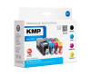 KMP MULTIPACK H147V - 4er-Pack - Schwarz, Gelb, Cyan, Magenta - kompatibel - Tintenpatrone (Alternative zu: HP 934XL, HP 935XL, HP C2P23AE, HP C2P24AE, HP C2P25AE, HP C2P26AE)