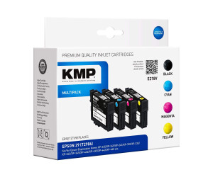 KMP Multipack E218V - 4 -pack - black, yellow, cyan,...